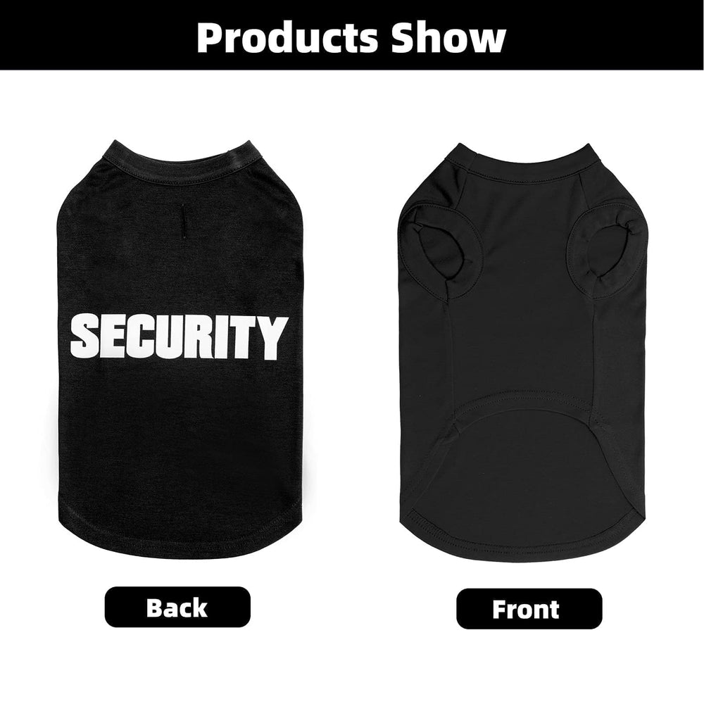 BINGPET security shirt soft cotton material emphasizes breathable, lightweight comfort