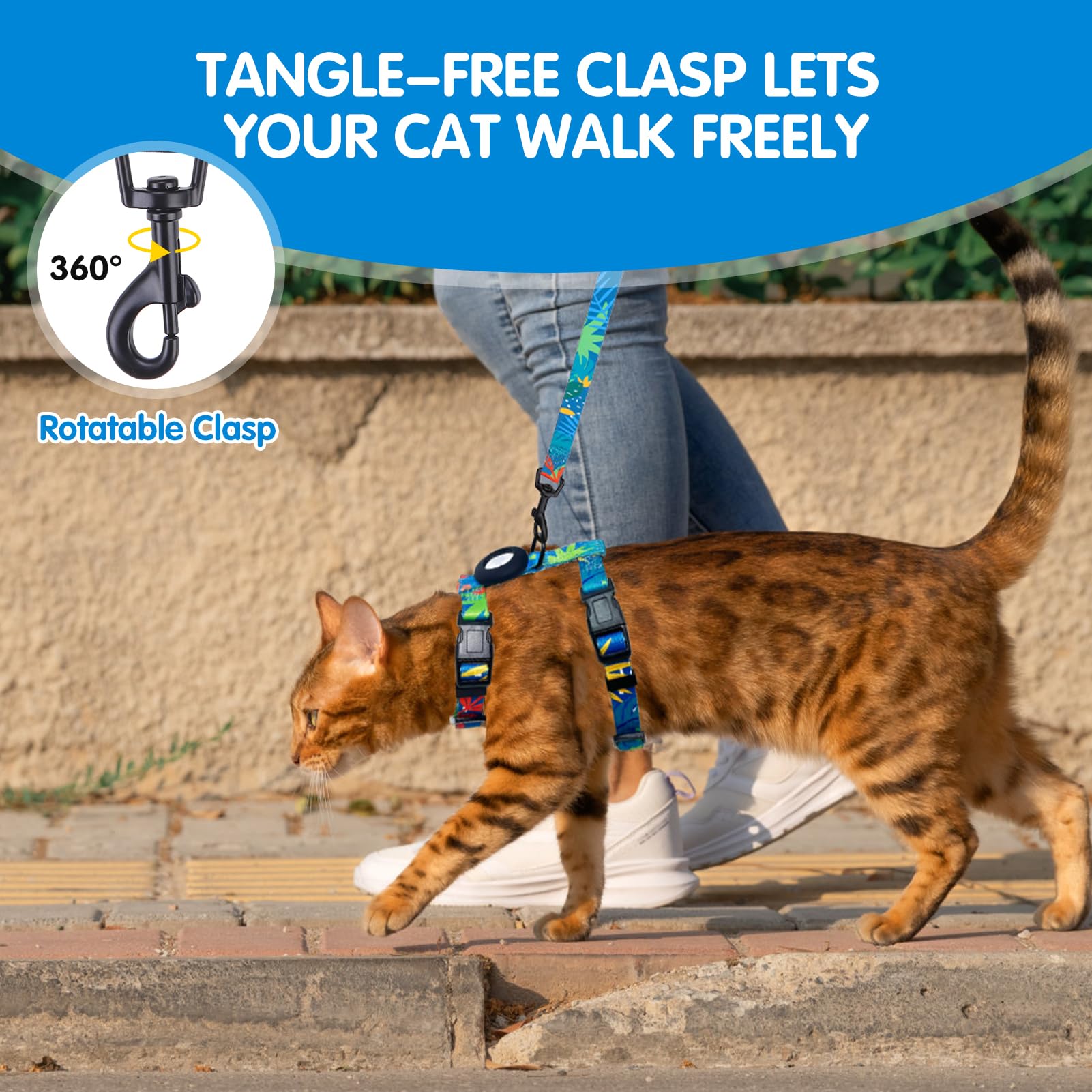BINGPET soft lightweight polyester webbing offers breathable daily comfort.