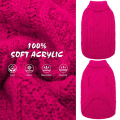 BINGPET soft stretchy acrylic yarn keeps dogs comfortable in cold weather.