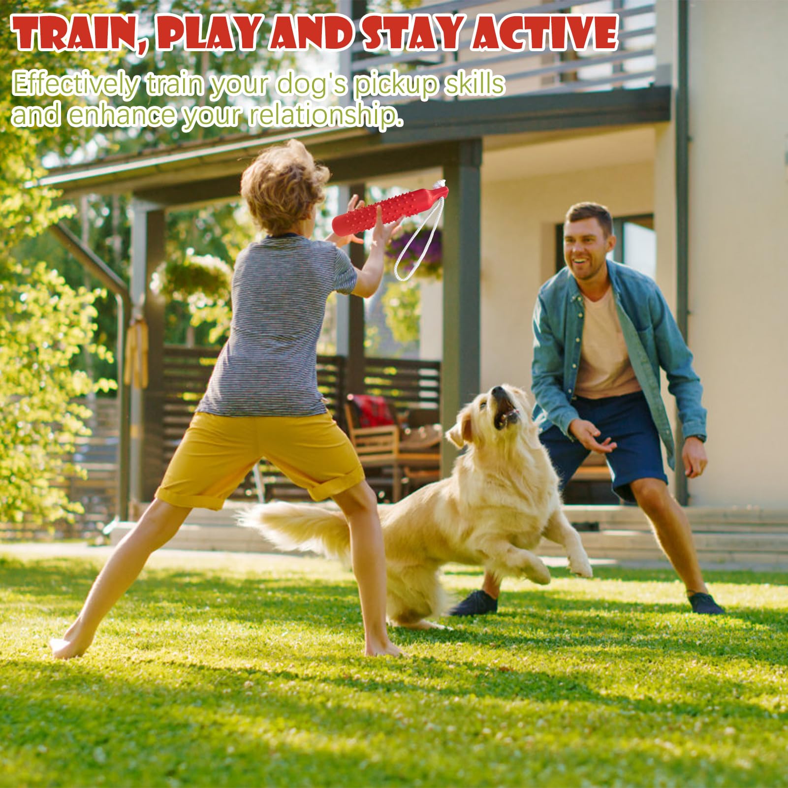 BINGPET tug-game bumper promotes interactive play without harming mouths.