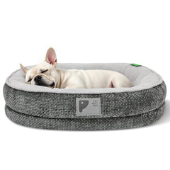 Bininl dog bed overall view shows orthopedic support and four-sided bolster