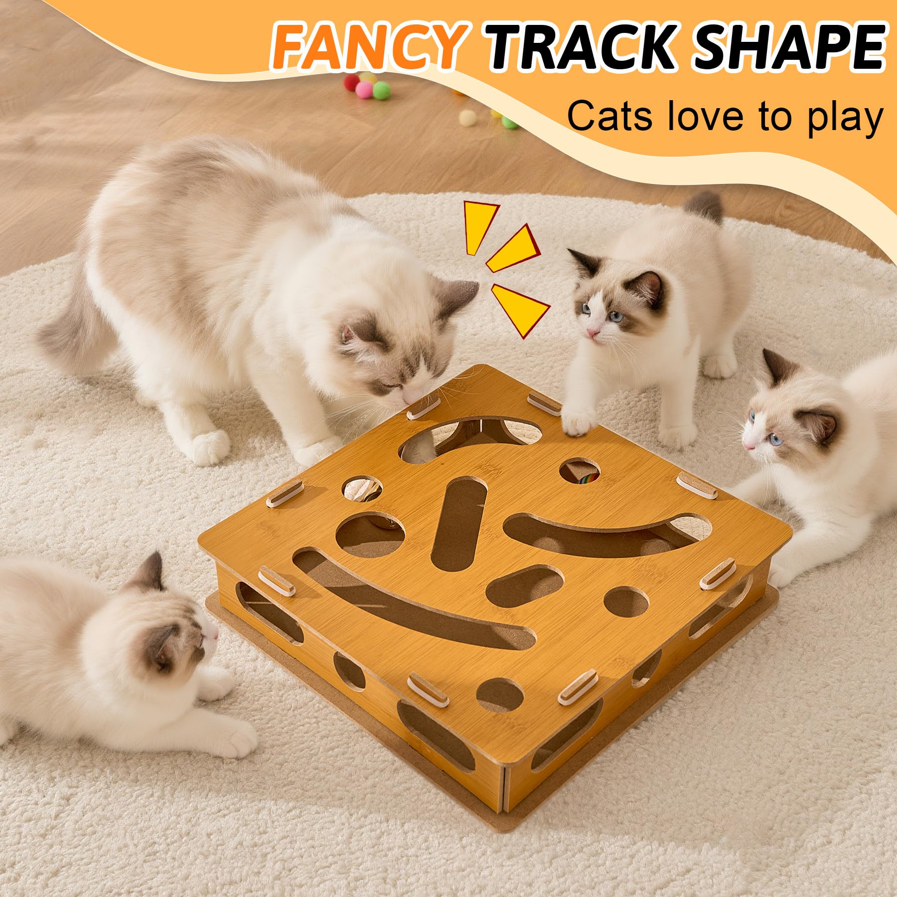 Bininl kitten puzzle with rounded edges supports safe interactive play