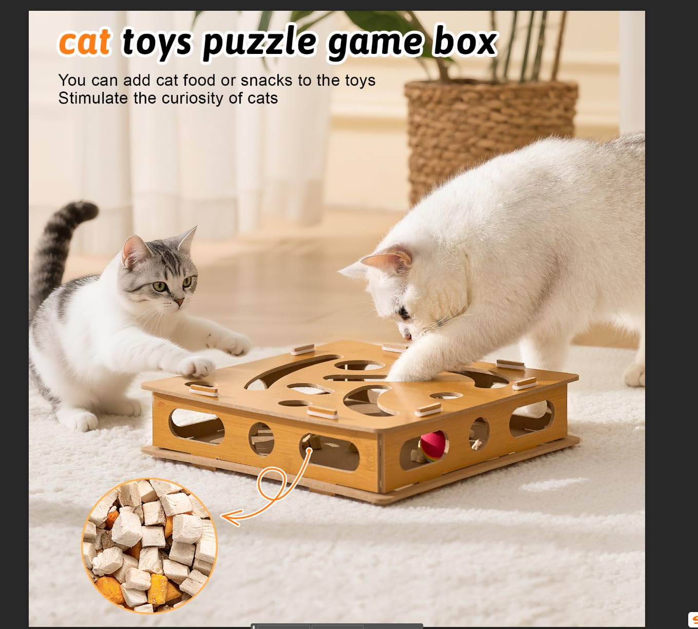 Bininl wooden puzzle uses rubber rings for durable, safe handling