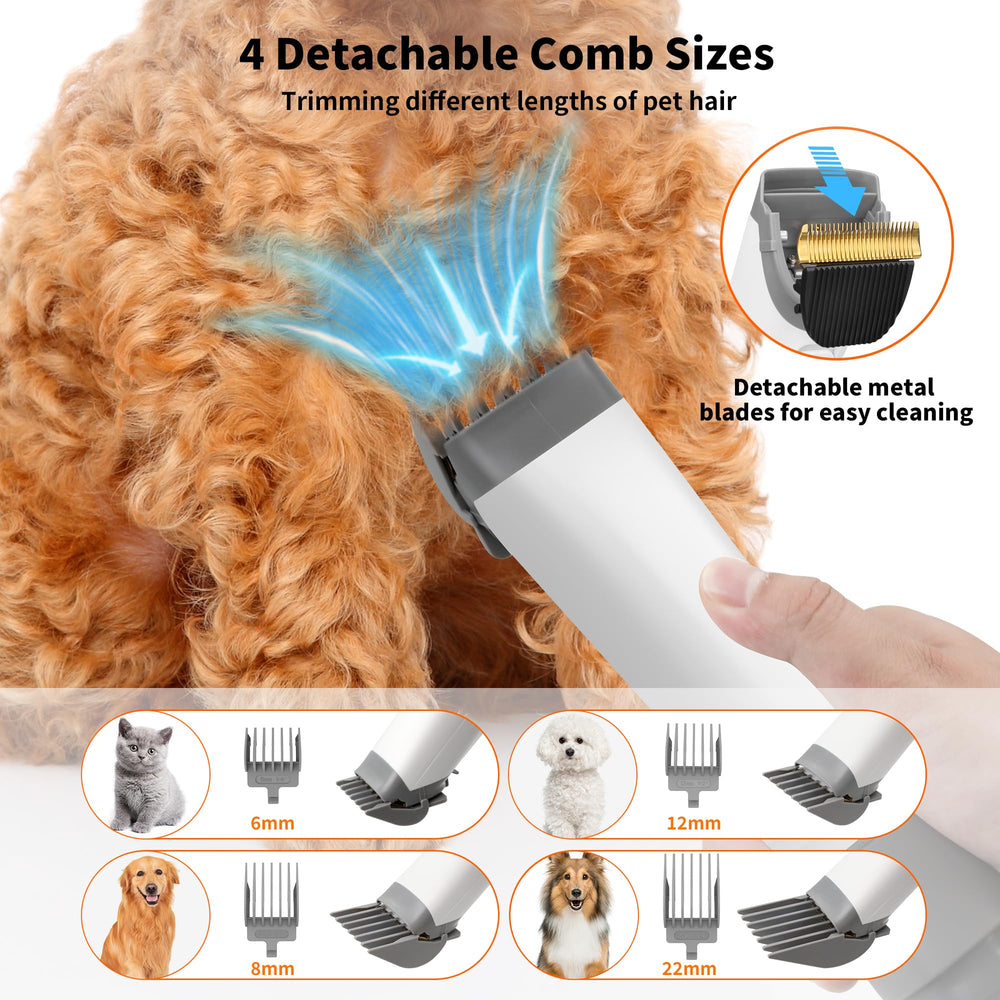 binROC four comb sizes for versatile fur grooming