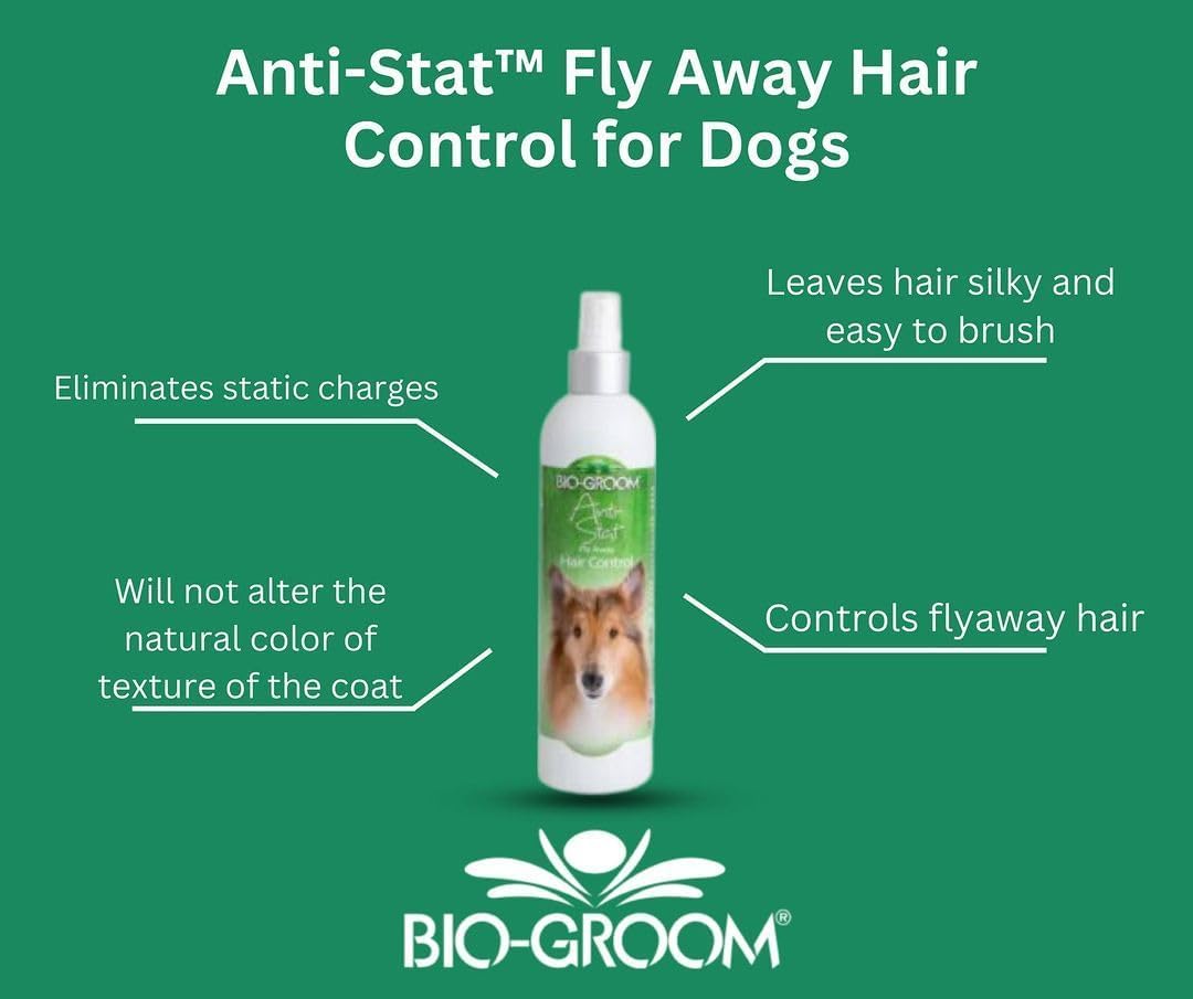Bio-Groom Anti-Static Spray natural-detangler aids quick grooming sessions