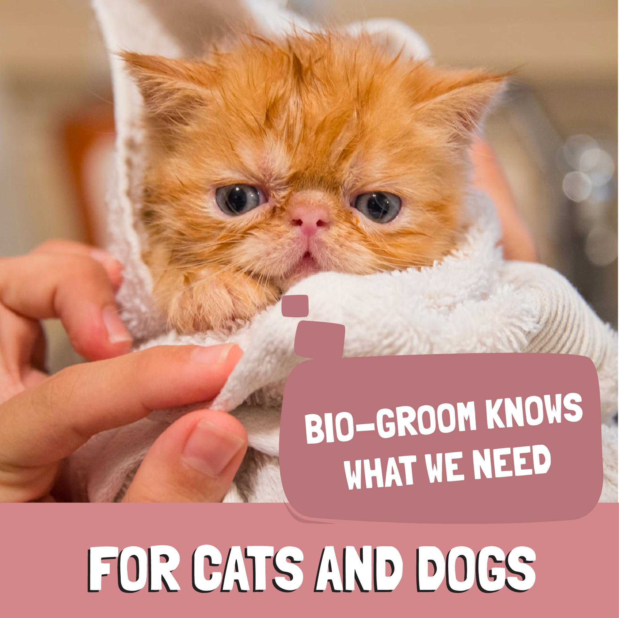 Bio-Groom cruelty-free label closeup confirms ethical labeling and safety commitment.