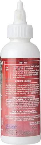 Bio-Groom Ear Mite Treatment dropper closeup highlights precise ear application.