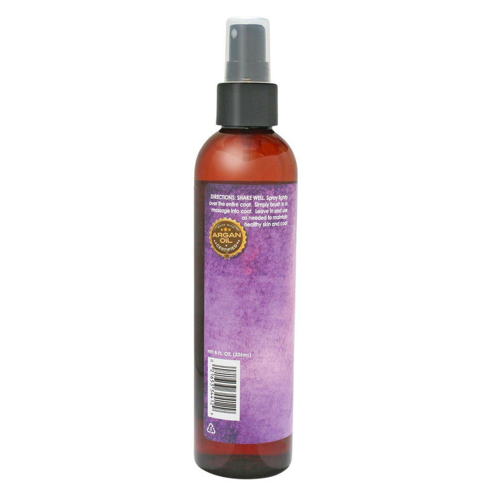 Bio-Groom Indulge Argan Oil Dog Conditioner promotes coat shine and reduced shedding with argan oil