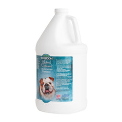 Bio-Groom Oatmeal Dog Shampoo used on a puppy for sensitive skin care