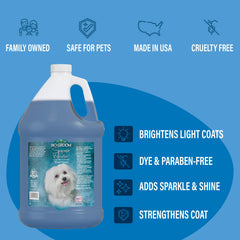 Bio-Groom Super Whitening foamy lather; rich suds for thorough cleansing.