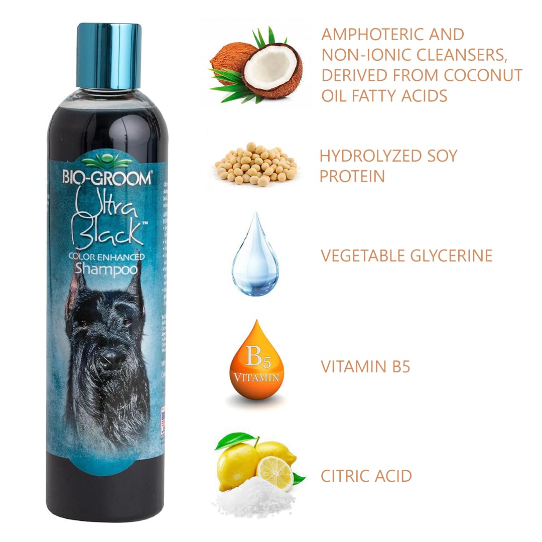 Bio-Groom Ultra-Black Dog Shampoo lather demonstrates quick, gentle cleansing during bath.