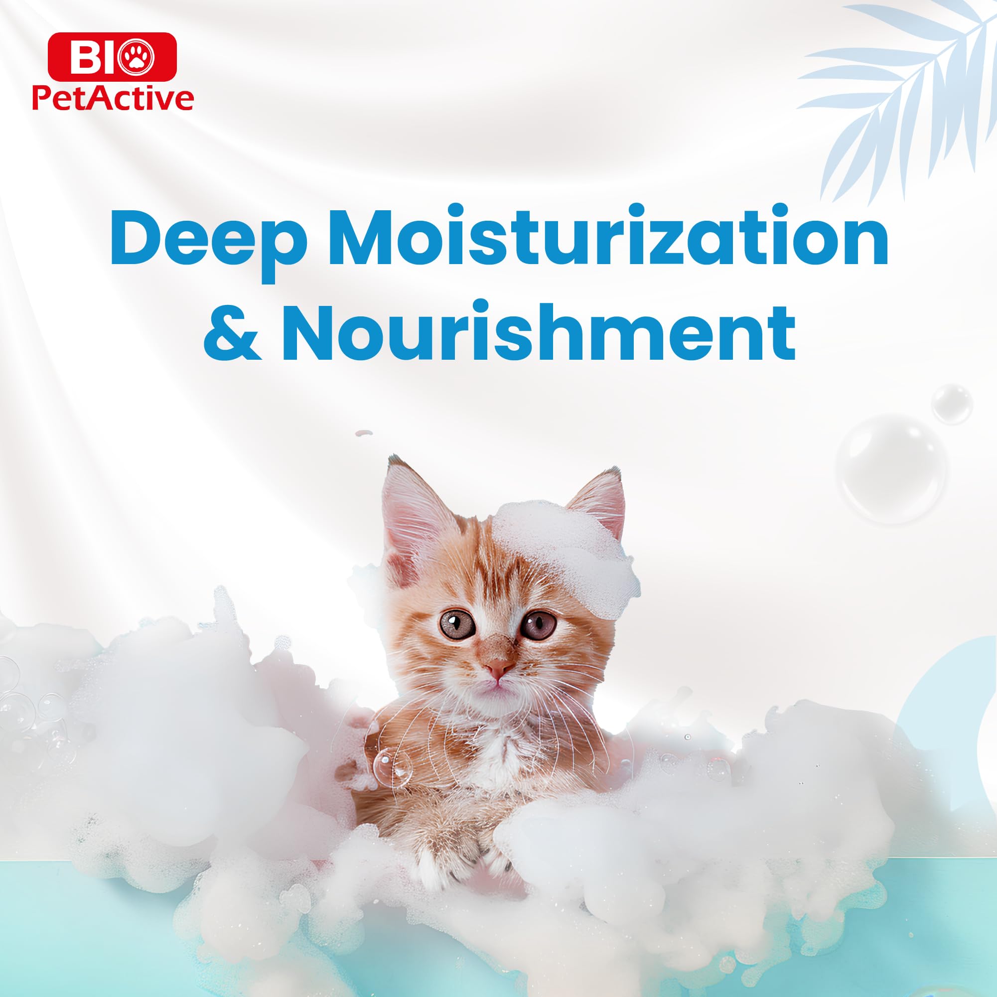 Bio PetActive Cat Shampoo long-lasting floral scent enhances daily grooming routine.