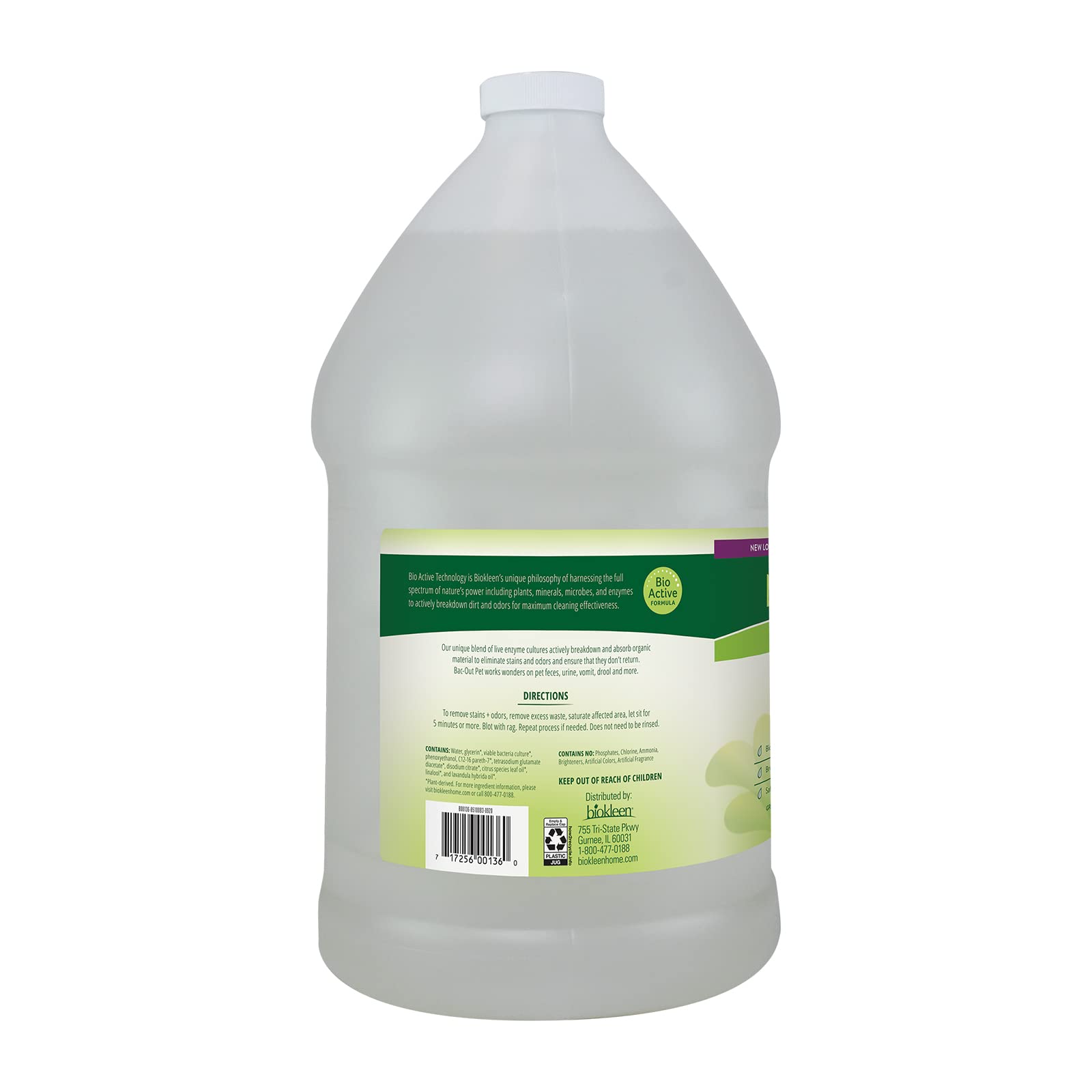 Biokleen Bac-Out enzymatic action closeup highlights safe odor elimination