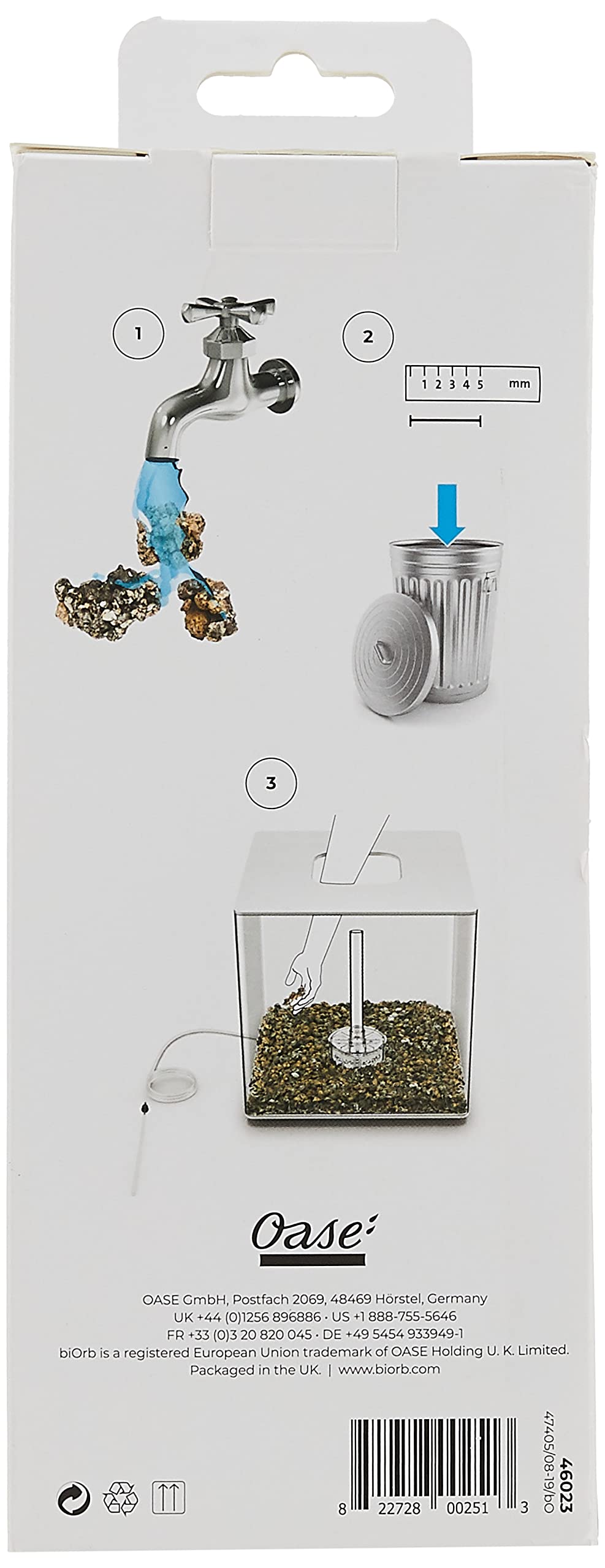 biOrb ceramic-media pore-network reveals countless pores that host bacteria and support clear water.