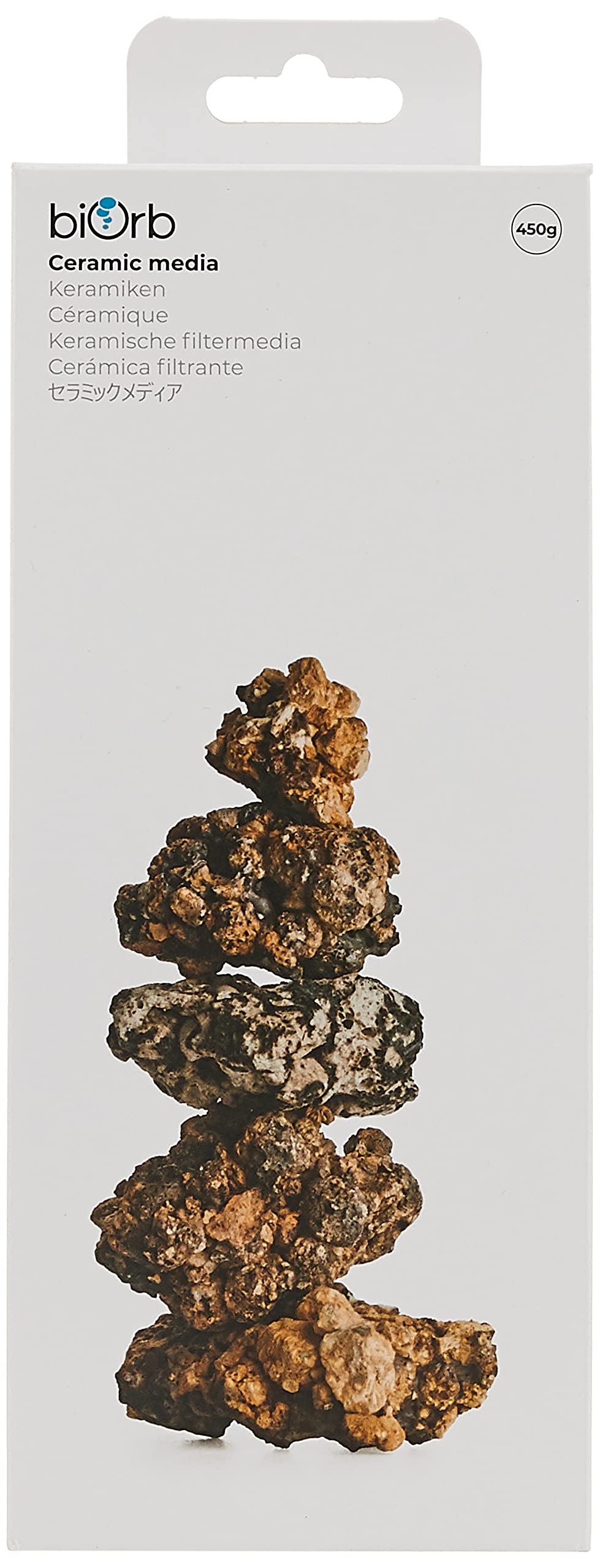 biOrb ceramic-media surface-area-detail highlights the massive contact area for efficient filtration.