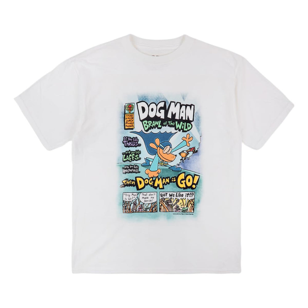 Bioworld Dog Man Youth 3-Pack T-Shirts design close-up showing durable print for daily wear