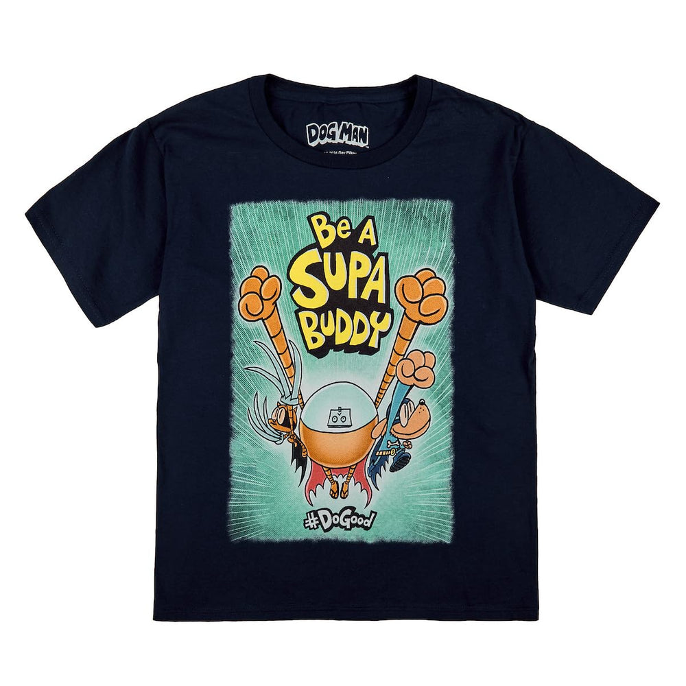 Bioworld Dog Man Youth 3-Pack T-Shirts soft cotton fabric close-up for comfort
