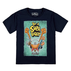 Bioworld Dog Man Youth 3-Pack T-Shirts soft cotton fabric close-up for comfort