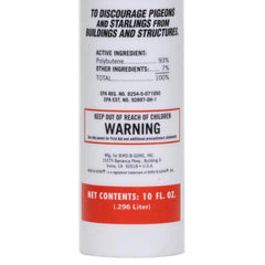 Bird B Gone caulking gun application demonstrates easy outdoor deployment.