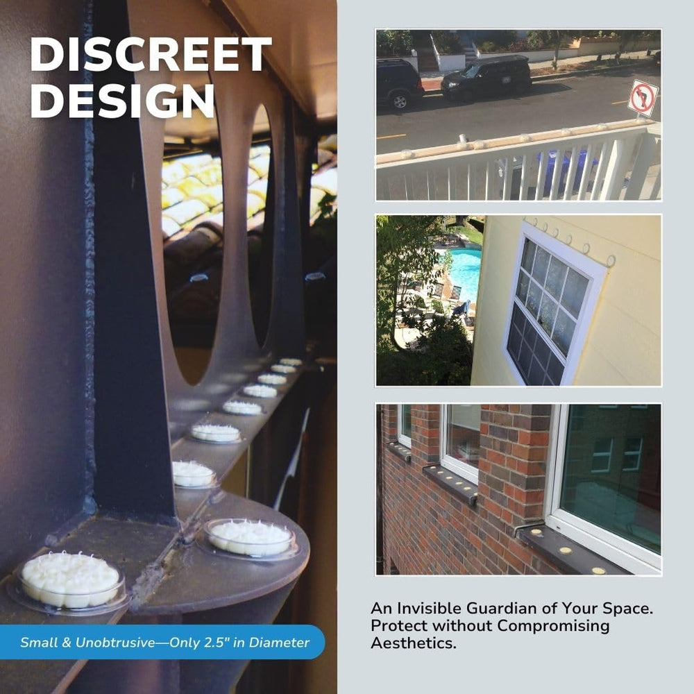 Bird Barrier Optical Gel on roof edge demonstrates discreet placement for ledges and beams.