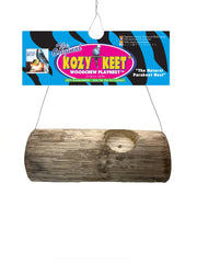 Bird Kabob Wesco Pet Kozy Keet Woodchew Playnest encourages natural nesting and chewing.