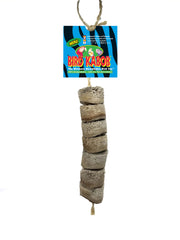 BIRD KABOB Wesco Pet mini shreddable bird toy in action offering safe chewing and enrichment