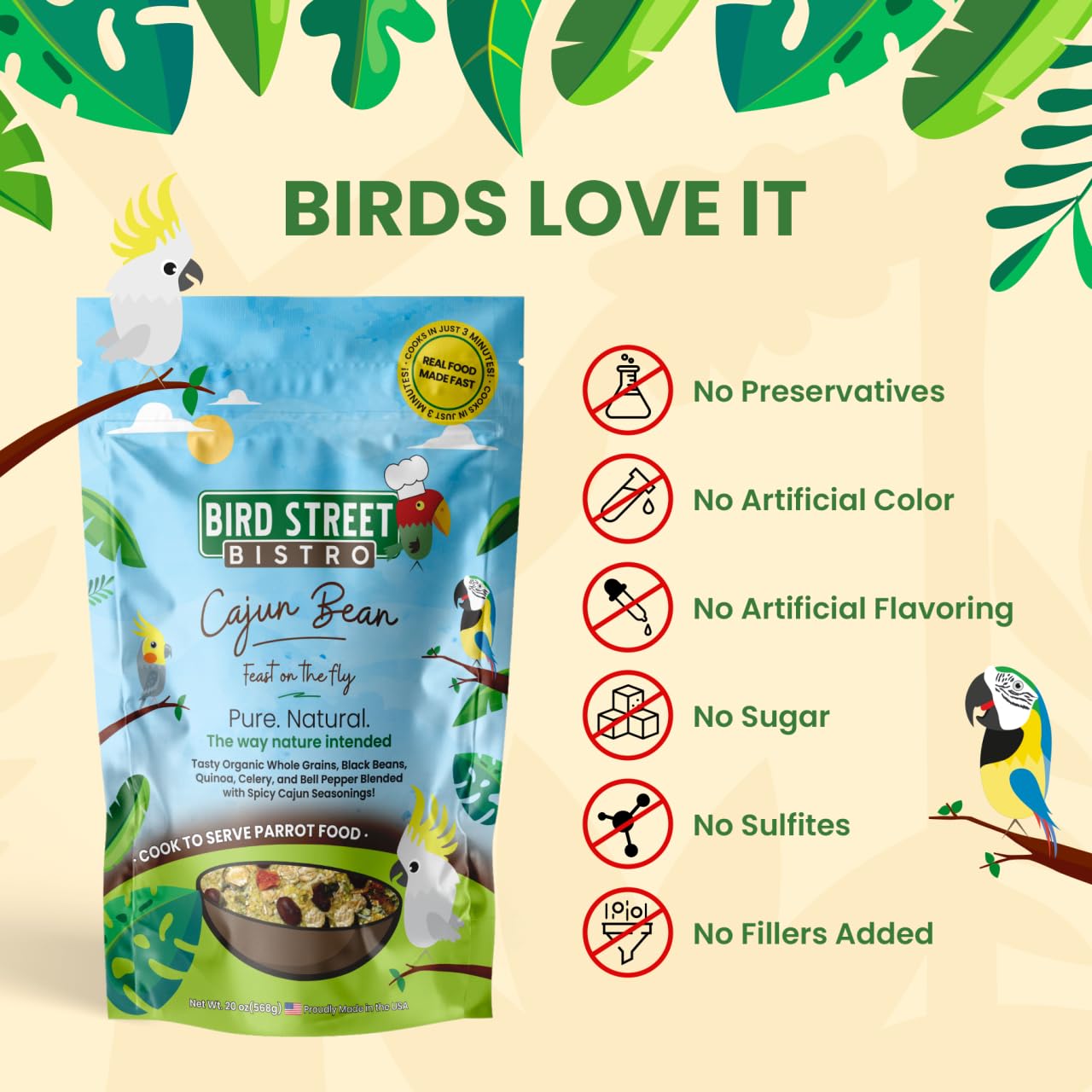 Bird Street Bistro eco-friendly packaging supports sustainable sourcing