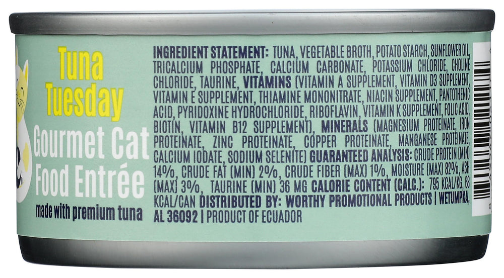 Birdie & Louie cat wet Tna Tuesday 3oz can-label shows brand quality and freshness cues.