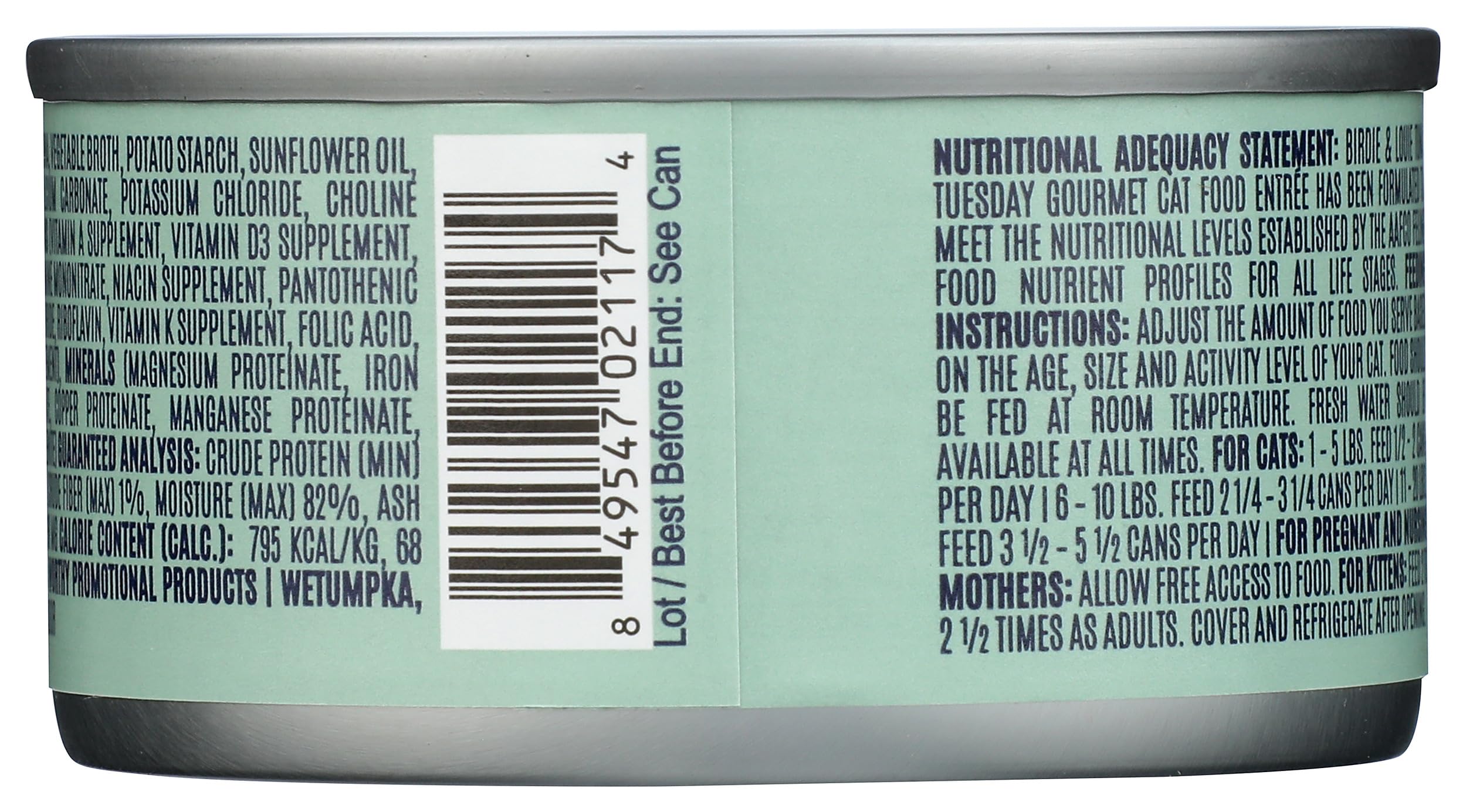 Birdie & Louie cat wet Tna Tuesday 3oz texture closeup highlights tender textures for cats.