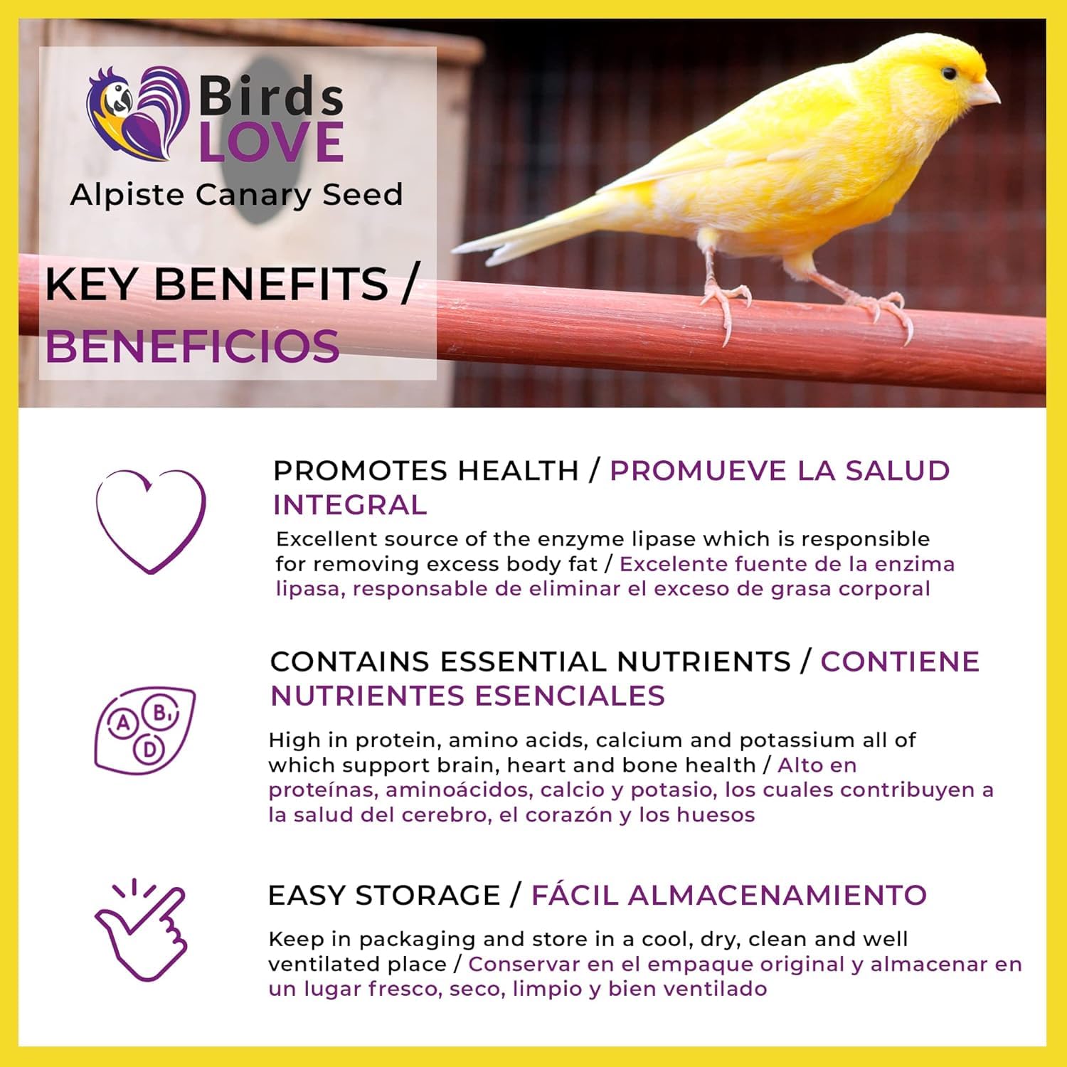 Birds LOVE Alpiste seed finches display shows versatile seed for many species.