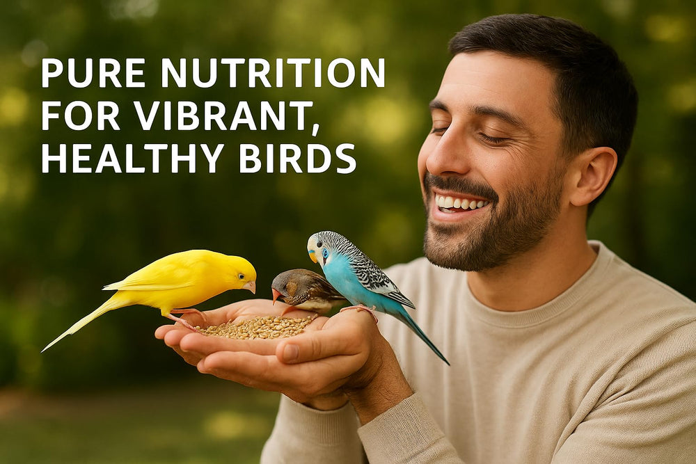 Birds LOVE Alpiste seed nutrition panel notes protein and minerals support.