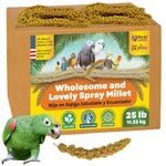 Birds LOVE spray millet contains no additives, preserving natural flavor for birds.