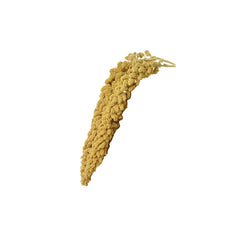 Birds LOVE spray millet no-stems packaging highlights 100% edible tops for easy feeding