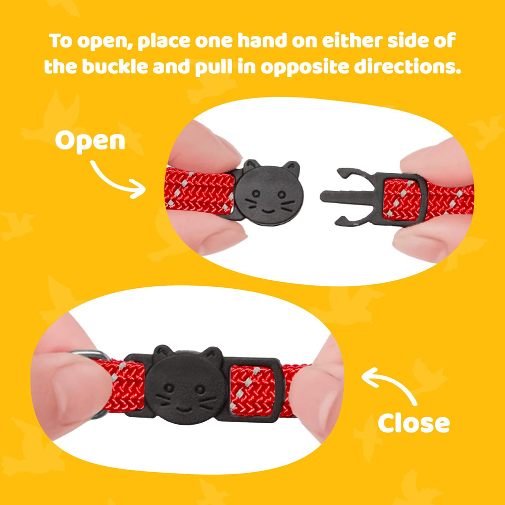 BirdsBeSafe elastic stretch collar allows comfortable movement during play.