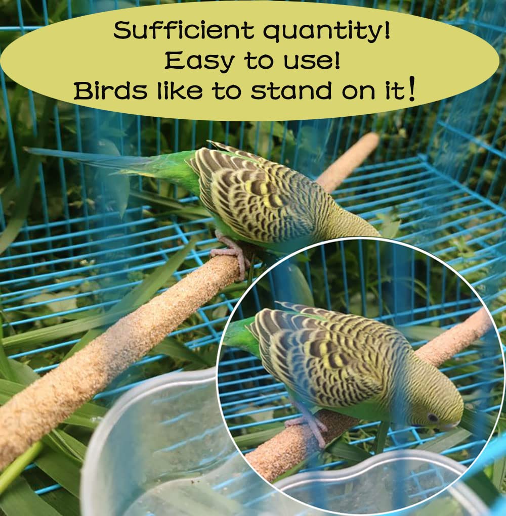 Birheatry sand perch cover naturally provides grit to aid digestion.