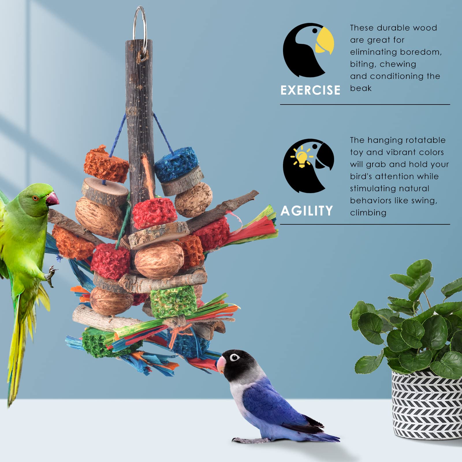 Bissap paper strips add tactile interest for foraging and shredding fun