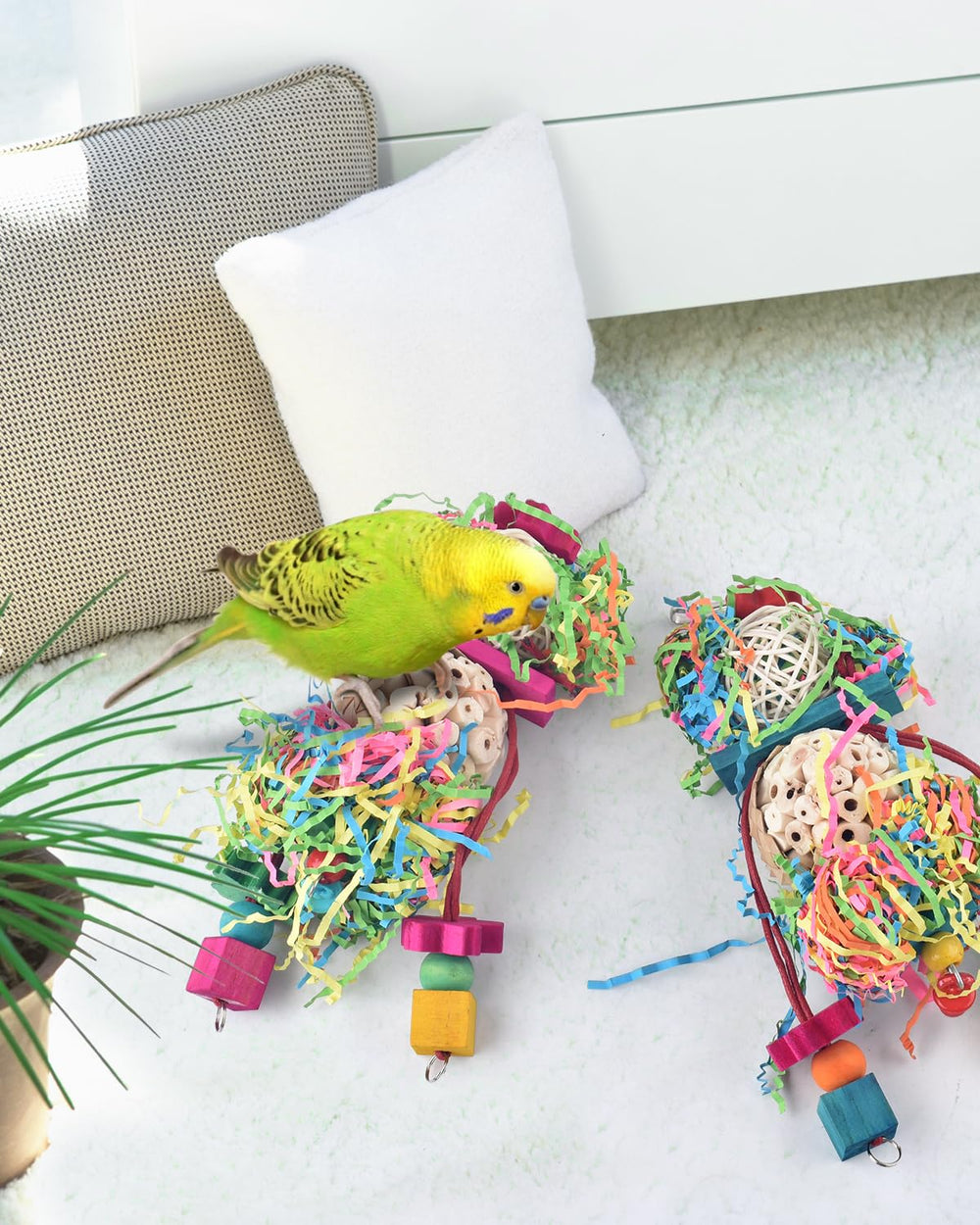 Bissap small-bird hanging toy two pieces