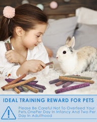Bissap bunny chew sticks purple sweet potato sticks offer colorful enrichment and fiber.