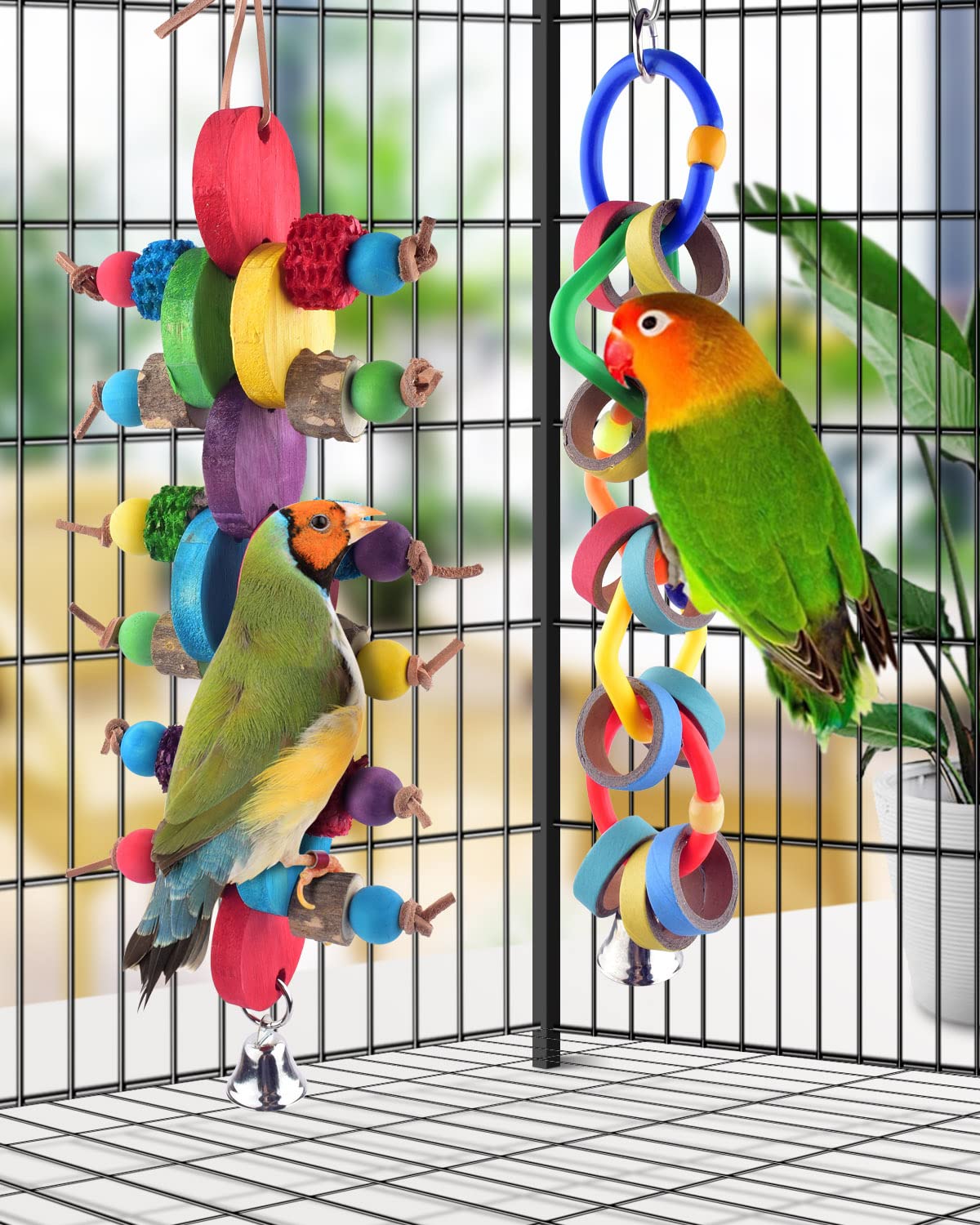 Bissap FSC-certified wood toy supports eco-friendly bird enrichment