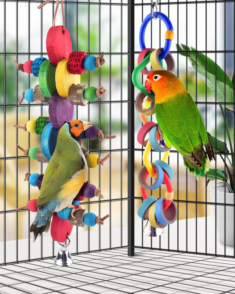 Bissap FSC-certified wood toy supports eco-friendly bird enrichment