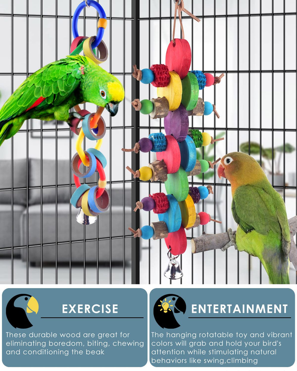 Bissap layered-design chew toy encourages climbing and exploration