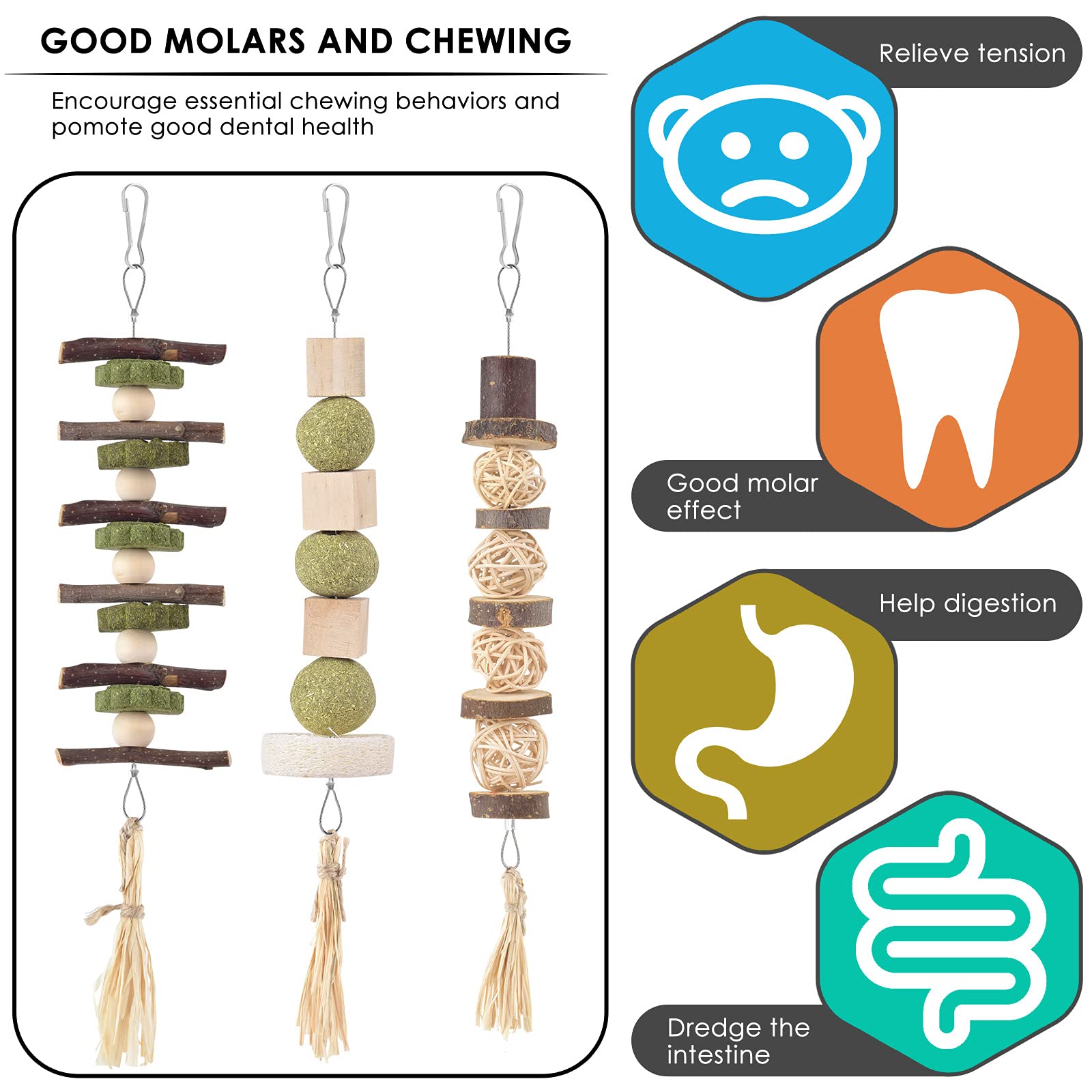 Bissap Loofah chew adds texture and activity for small pets.