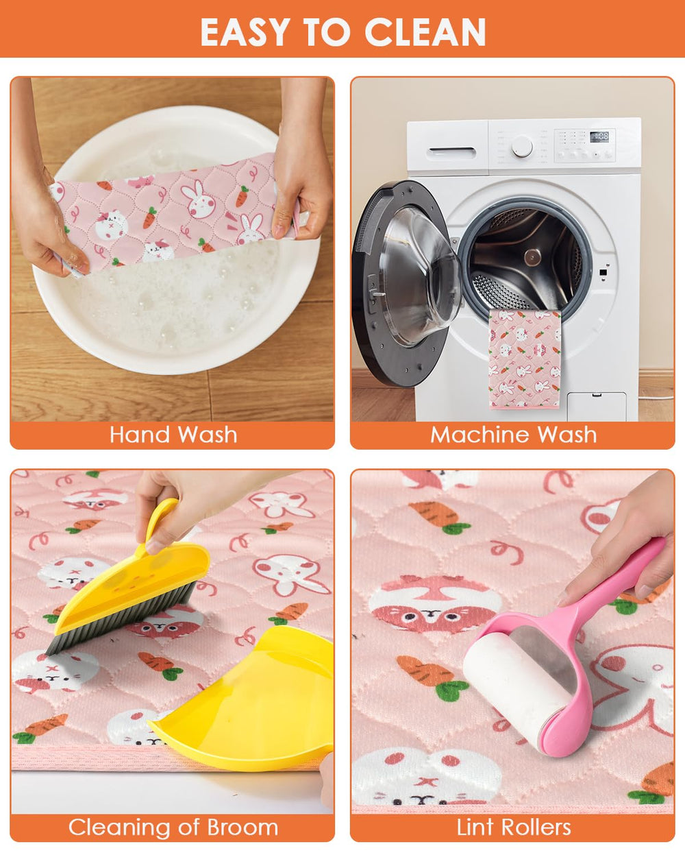 Bissap multi-use pet pads for floors and cages reduce mess.