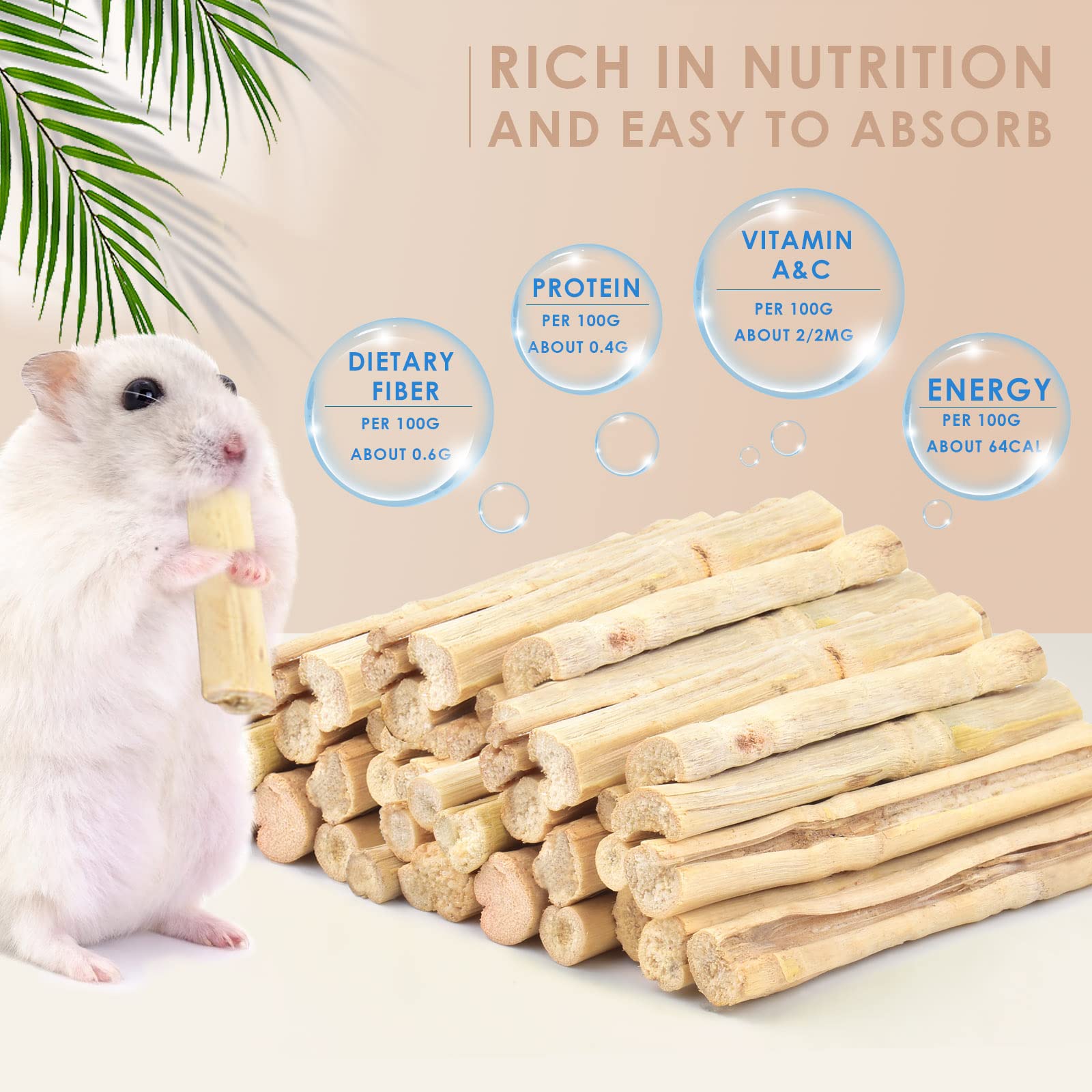 Bissap bamboo chew sticks highlight natural materials and ingredients.