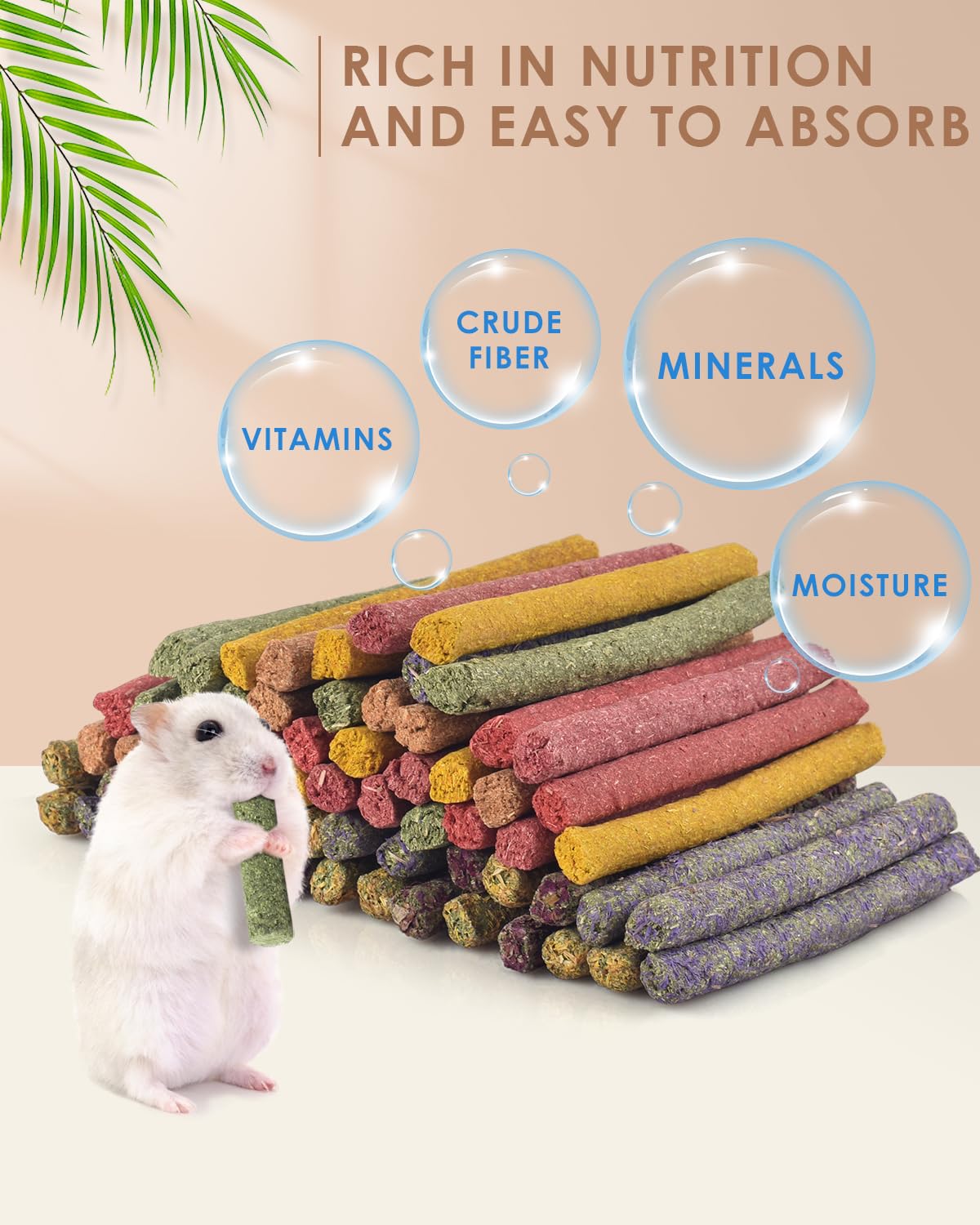 Bissap rabbit chew sticks closeup textured chews highlight natural materials for healthy teeth.