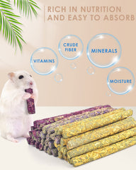 Bissap Rabbit Chew Sticks flavors Rose Forget me not and Daisy support natural foraging