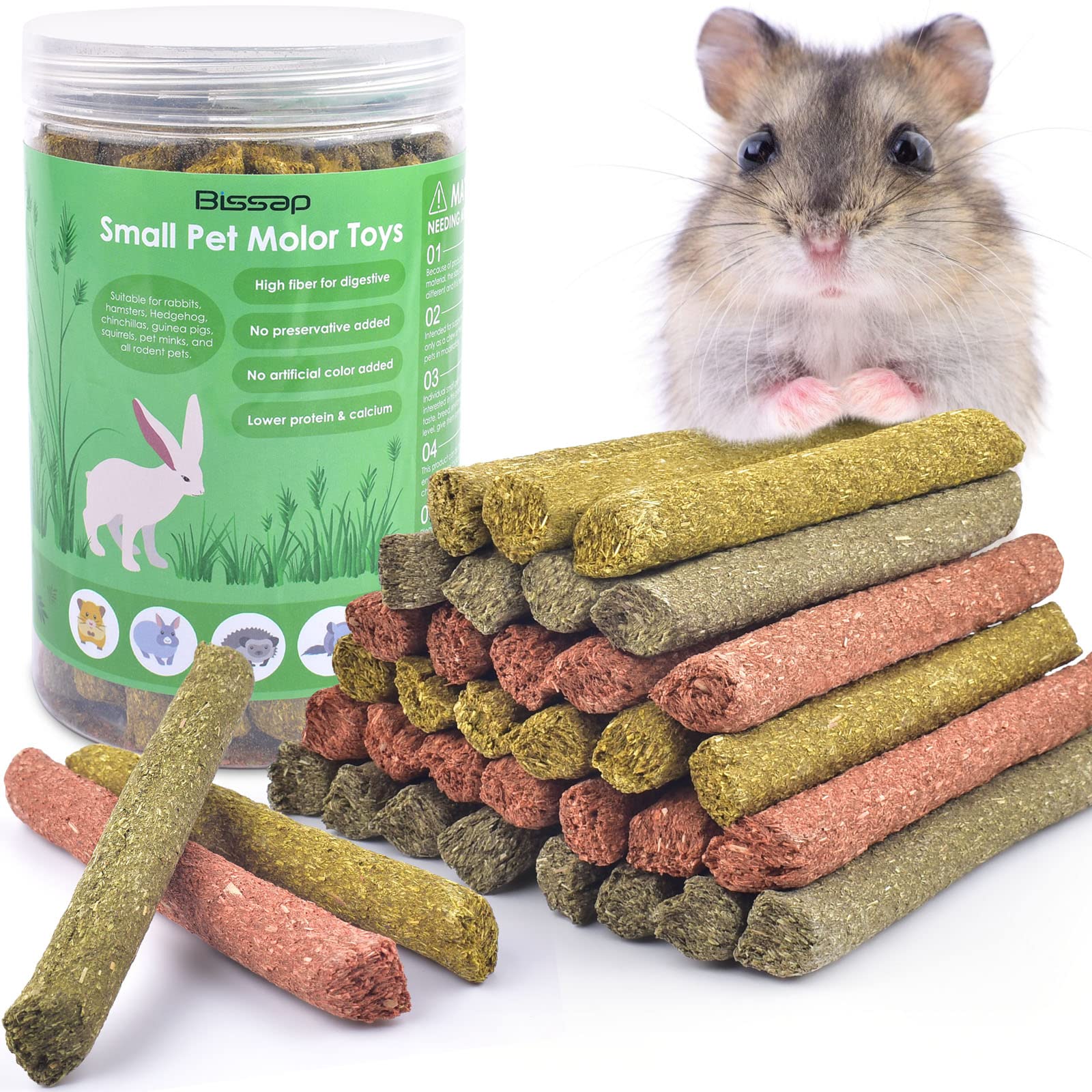 Bissap rabbit chew sticks packaging shows airtight can preserving freshness.