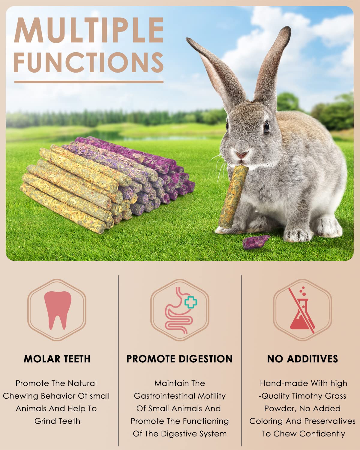 Bissap chew sticks feature natural flowers and high fiber ingredients for gut friendly chewing