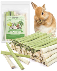 Bissap rabbit chew sticks variety pack front view promoting enrichment and dental wear.