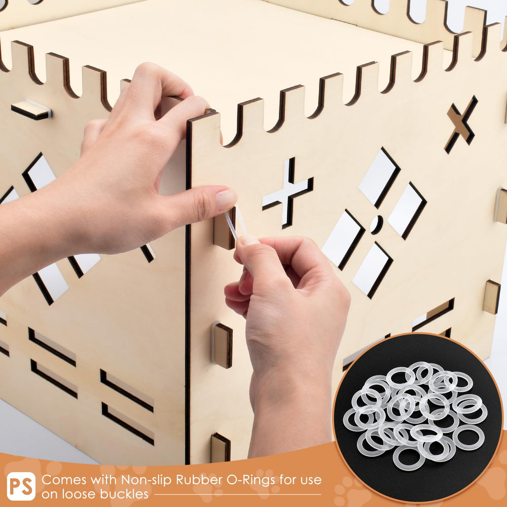 Bissap rabbit hideout castle indoors-outdoors demonstrates versatile habitat for small pets